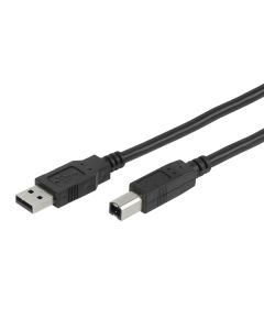CABLE USB 2.0 A MACHO | USB B MACHO | 1,8M | NEGRO | VIVANCO